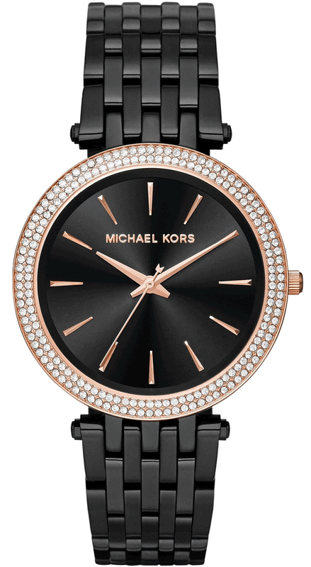 Michael Kors Darci Black Dial Black Steel Strap Watch for Women - MK3407 Authentic Buy Shop Now
