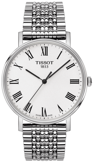 Tissot T Classic Everytime White Dial Silver Mesh Bracelet Watch For Men - T109.410.11.033.00 Authentic Buy Shop Now