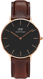 Daniel Wellington Classic Bristol Black Dial Brown Leather Strap Watch for Men - DW00100137 Authentic Buy Shop Now