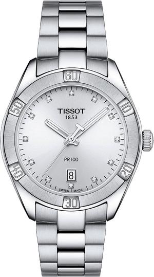 Tissot T Classic PR 100 Sport Chic Lady Watch For Women - T101.910.11.036.00 Authentic Buy Shop Now
