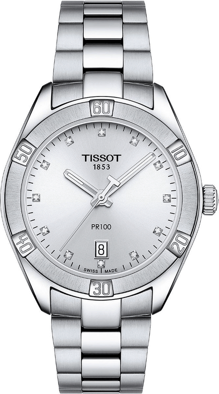 Tissot T Classic PR 100 Sport Chic Lady Watch For Women - T101.910.11.036.00 Authentic Buy Shop Now