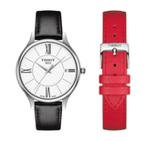 Tissot Bella Ora Round White Dial Black Leather Strap Watch For Women - T103.210.16.018.00 Authentic Buy Shop Now