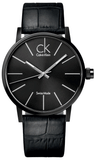 Calvin Klein Post Minimal Black Dial Black Leather Strap Watch for Men - K7621401 Authentic Buy Shop Now