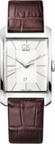 Calvin Klein Window Silver Dial Brown Leather Strap Watch for Women - K2M23126 Authentic Buy Shop Now