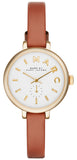 Marc Jacobs Sally White Dial Brown Leather Strap Watch for Women - MBM1351 Authentic Buy Shop Now