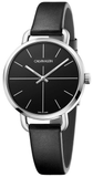 Calvin Klein Even Black Dial Black Leather Strap Watch for Women - K7B231CZ Authentic Buy Shop Now