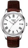 Tissot T Classic Dream White Dial Brown Leather Strap Watch for Men - T033.410.16.013.01 Authentic Buy Shop Now