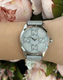 Gucci G Timeless Quartz Grey Dial Grey Leather Strap Watch For Men - YA1264058 Authentic Buy Shop Now