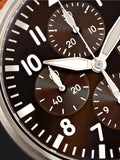 IWC Pilot's Watch Chronograph Edition Brown Dial Brown Leather Strap Watch for Men - IW377713 Authentic Buy Shop Now