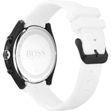 Hugo Boss Velocity Black Dial White Rubber Strap Watch for Men - 1513718 Authentic Buy Shop Now