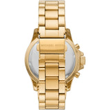 Michael Kors Everest Chronograph Blue Dial Gold Steel Strap Watch for Women - MK5754 Authentic Buy Shop Now
