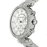 Michael Kors Parker Mother of Pearl Dial Diamonds Silver Steel Strap Watch for Women - MK5572 Authentic Buy Shop Now