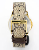 Gucci G Timeless Eye Beige Dial Beige Leather Strap Watch For Men - YA1264022 Authentic Buy Shop Now