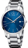 Calvin Klein City Blue Dial Silver Steel Strap Watch for Men - K2G2G14N Authentic Buy Shop Now