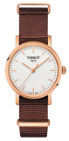 Tissot Everytime Desire White Dial Maroon NATO Strap Watch for Women - T109.210.37.031.00 Authentic Buy Shop Now