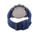 Guess Velocity Chronograph Blue Dial Blue Rubber Steel Strap Watch for Men - W0599G4 Authentic Buy Shop Now