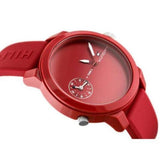 Tommy Hilfiger Denim Quartz Red Dial Red Rubber Strap Watch for Men - 1791323 Authentic Buy Shop Now