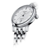 Tissot T Classic Carson Premium White Diamonds Dial Silver Steel Strap Watch for Women - T1222071103600 Authentic Buy Shop Now