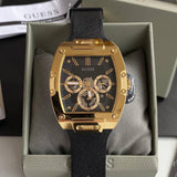Guess Phoenix Multifunction Black Dial Black Leather Strap Watch for Men - GW0202G1 Authentic Buy Shop Now
