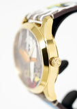 Gucci G Timeless Disney Donald Duck Brown Dial Brown Leather Strap Watch For Women - YA1264167 Authentic Buy Shop Now