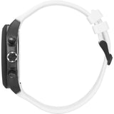 Hugo Boss Velocity Black Dial White Rubber Strap Watch for Men - 1513718 Authentic Buy Shop Now