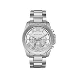 Michael Kors Brecken Chronograph Silver Dial Silver Steel Strap Watch For Women - MK8562 Authentic Buy Shop Now