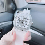 Guess Phoenix Multi Function Silver Dial White Rubber Strap Watch for Men - GW0203G1 Authentic Buy Shop Now