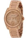 Michael Kors Blair Rose Gold Dial Rose Gold Steel Strap Watch for Women - MK5613 Authentic Buy Shop Now
