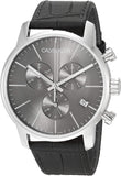 Calvin Klein City Chronograph Black Dial Black Leather Strap Watch for Men - K2G271C3 Authentic Buy Shop Now
