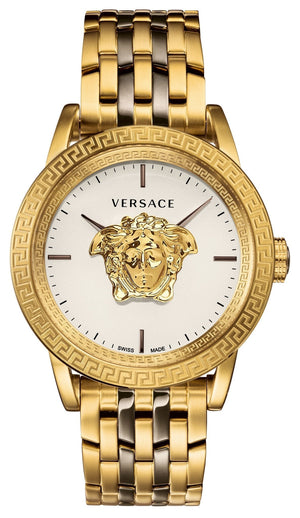Versace Palazzo Empire White Dial Two Tone Steel Strap Watch for Men - VERD00418 Authentic Buy Shop Now