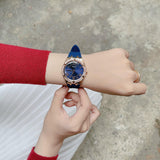 Guess Cosmo Diamonds Blue Blue Dial Blue Silicone Strap Watch for Women - GW0034L4 Authentic Buy Shop Now