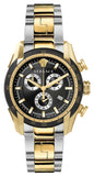 Versace V-Ray Chronograph Black Dial Two Tone Steel Strap Watch For Men - VE2I00421 Authentic Buy Shop Now