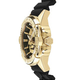 Philipp Plein The Skull Gold Dial Black Silicone Strap Watch for Men - PWAAA0221 Authentic Buy Shop Now