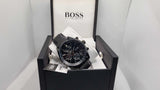 Hugo Boss Grand Prix Black Dial Black Leather Strap Watch for Men - 1513474 Authentic Buy Shop Now