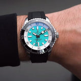 Breitling Superocean Automatic 44 Turquoise Dial Black Rubber Strap Watch for Men - A17376211L2S1 Authentic Buy Shop Now