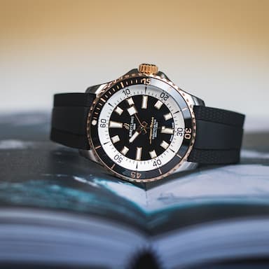 Breitling Superocean Automatic 42 Black Dial Black Rubber Strap Watch for Men - U17375211B1S1 Authentic Buy Shop Now