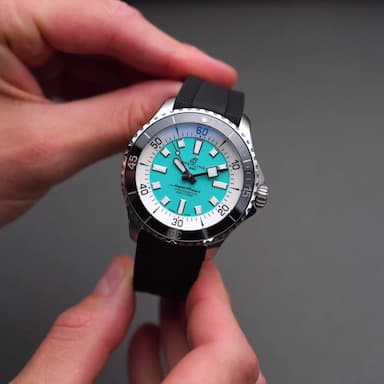 Breitling Superocean Automatic 44 Turquoise Dial Black Rubber Strap Watch for Men - A17376211L2S1 Authentic Buy Shop Now