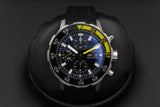 IWC Aquatimer Automatic Chronograph Black Dial Black Rubber Strap Watch for Men - IW376709 Authentic Buy Shop Now