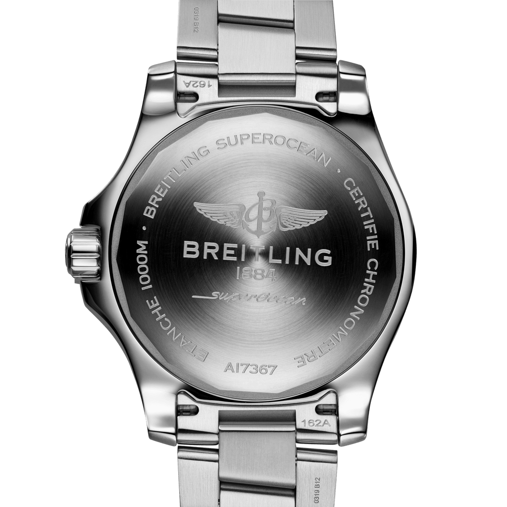 Breitling Superocean Automatic 44mm Black Dial Silver Steel Strap Watch for Men - A17367D71B1A1 Authentic Buy Shop Now