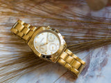 Guess Eclipse Gold Dial Gold Steel Strap Watch for Women - GW0314L2 Authentic Buy Shop Now