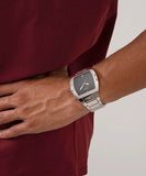 Guess Phoenix Black Dial Silver Steel Strap Watch for Men - GW0387G1 Authentic Buy Shop Now