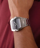 Guess Phoenix Black Dial Silver Steel Strap Watch for Men - GW0387G1 Authentic Buy Shop Now