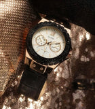 Guess Limelight Quartz White Dial Black Leather Strap Watch For Women - W0775L9 Authentic Buy Shop Now