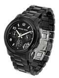 Michael Kors Runway Black Ceramic Dial Black Steel Strap Watch for Women - MK5162 Authentic Buy Shop Now