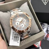 Guess Vista Analog Diamonds Silver Dial Two Tone Steel Strap Watch for Women - W0024L1 Authentic Buy Shop Now