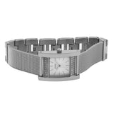 Guess Nouveau Diamonds Silver Dial Silver Mesh Bracelet Watch for Women - W0127L1 Authentic Buy Shop Now