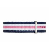 Daniel Wellington Classic Southampton White Dial Three Tone Nylon Strap Watch For Women - DW00100050 Authentic Buy Shop Now