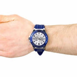 Guess Force White Dial Blue Rubber Strap Watch For Men - W0674G4 Authentic Buy Shop Now