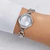 Swarovski Crystal Flower Silver Dial Silver Steel Strap Watch for Women - 5547622 Authentic Buy Shop Now