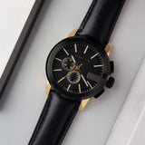 Gucci G Chrono Black Dial Black Leather Strap Watch For Men - YA101203 Authentic Buy Shop Now